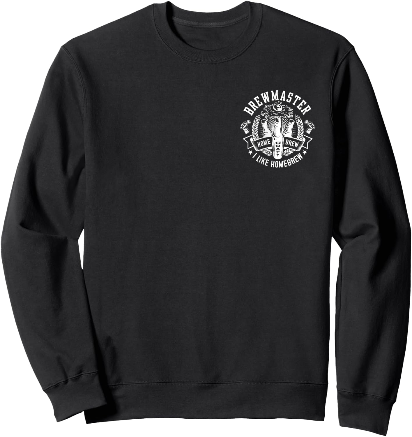 2 Sided Brewmaster Craft Beer I Like Homebrew Brewery Sweatshirt - Sweatshirt | Black