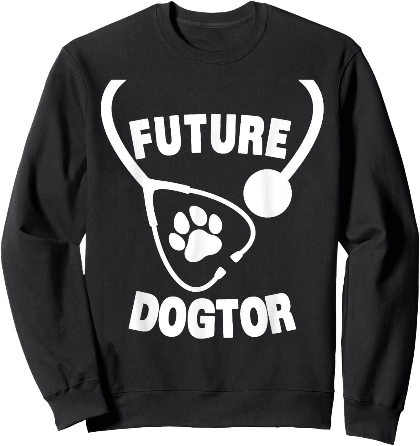 Funny Future Veterinarian Design Women Vet Assistant Sweatshirt - Sweatshirt | Black