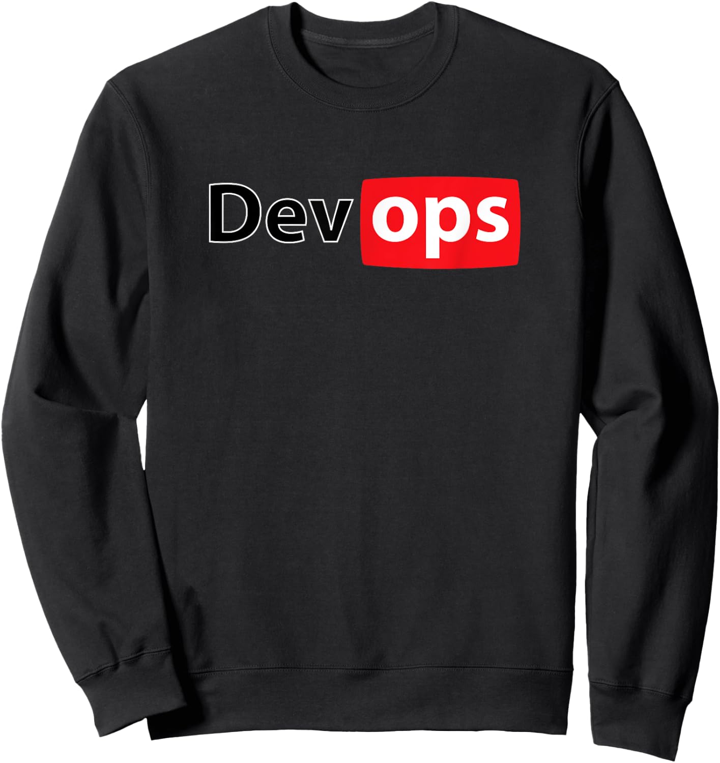 Devops funny computers geek Sweatshirt - Sweatshirt | Black