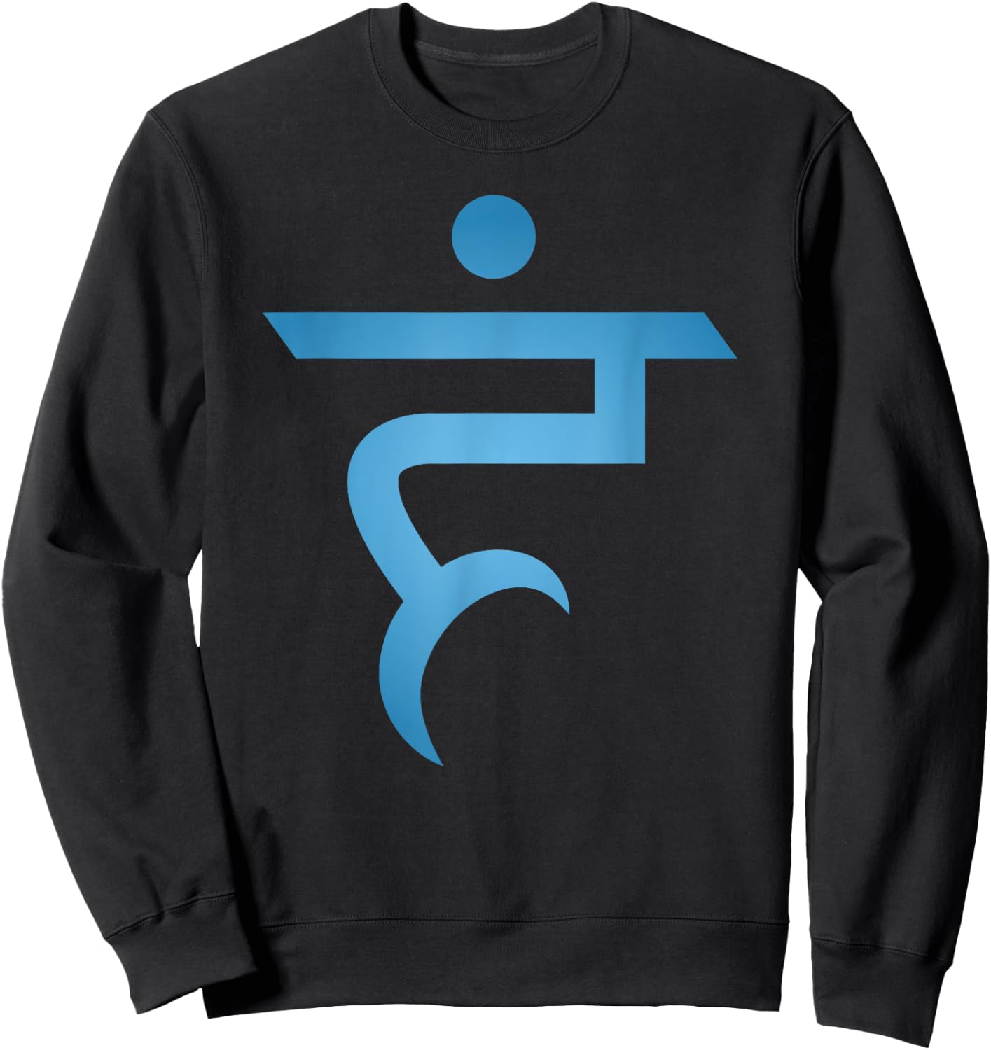 Throat Chakra Symbol Sweatshirt - Sweatshirt | Black