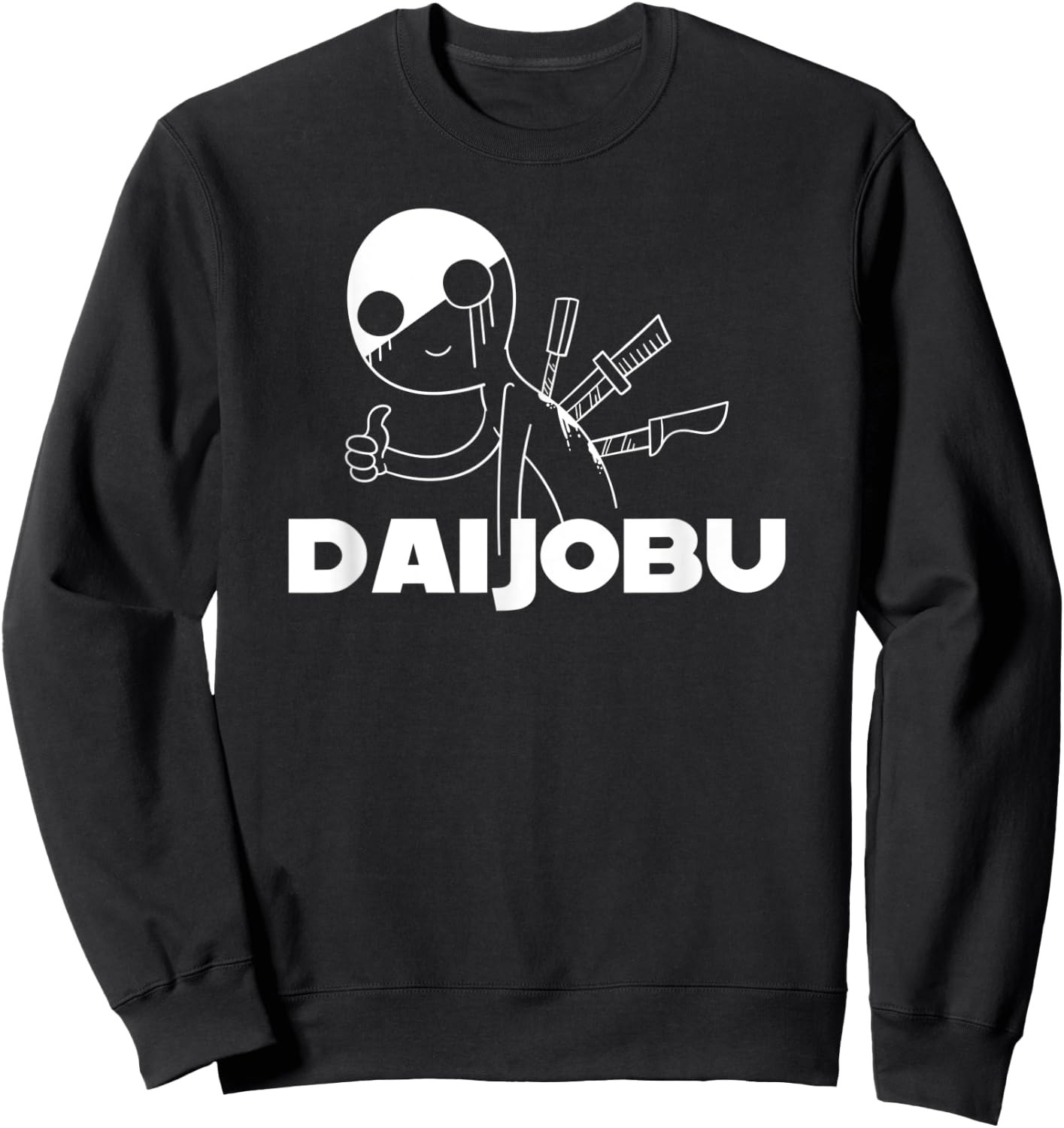 Daijobu I'm ok funny japanese anime Sweatshirt - Sweatshirt | Black
