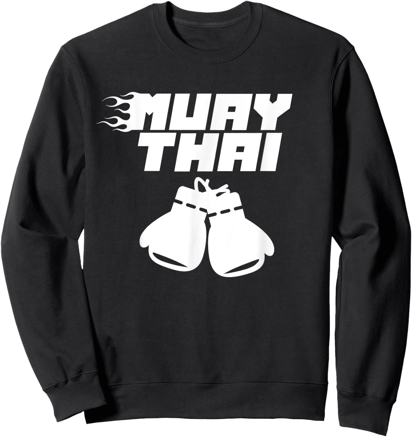 Muay Thai Martial Arts Fighter Hobby Boxing Sweatshirt - Sweatshirt | Black