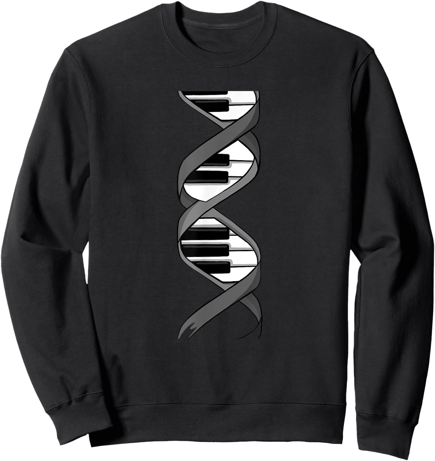 Funny Piano Design Women Keyboard Player Piano Lover Sweatshirt - Sweatshirt | Black