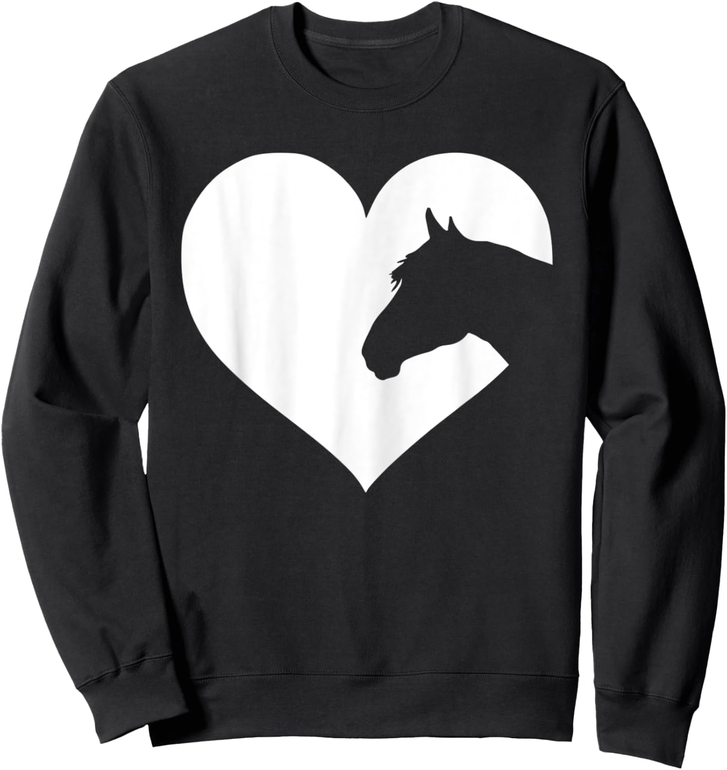 Horse lover Gift girls & women who love horses Sweatshirt - Sweatshirt | Black