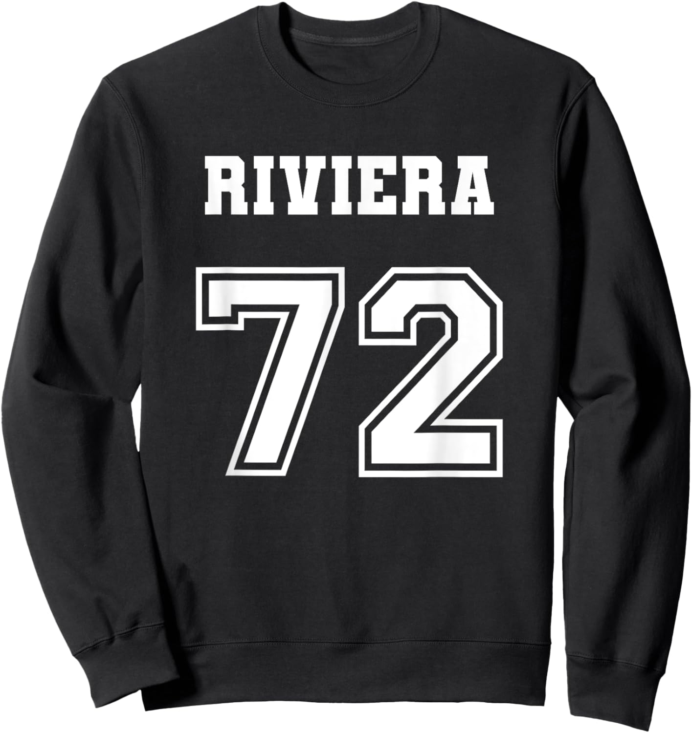 Jersey Style Riviera 72 1972 Classic Lowrider Car Sweatshirt - Sweatshirt | Black