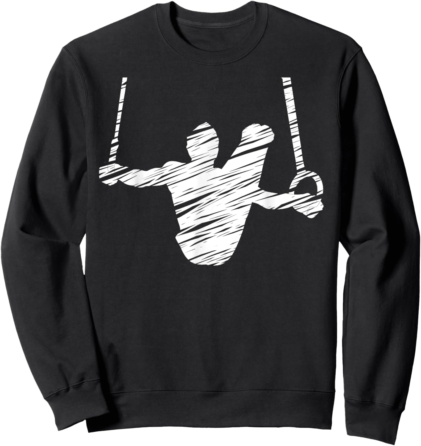Motif gymnastics gymnast gymnastics fan vintage Sweatshirt - Sweatshirt | Black