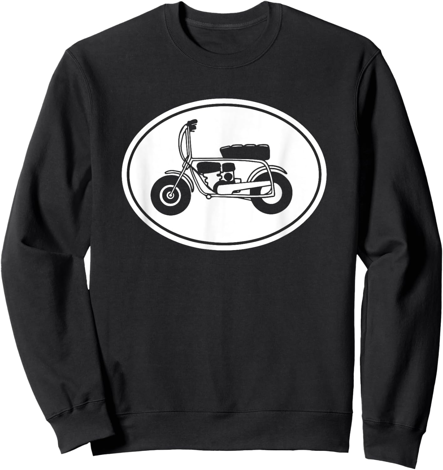 Vintage Mini Bike, Minibike Graphic Sweatshirt - Sweatshirt | Black