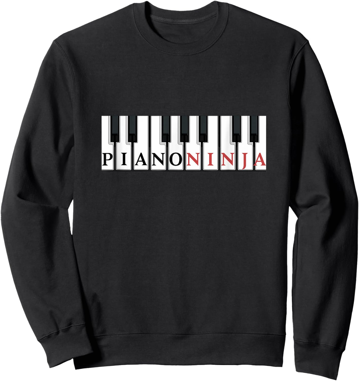Piano Player Shirt - Piano Ninja Sweatshirt - Sweatshirt | Black