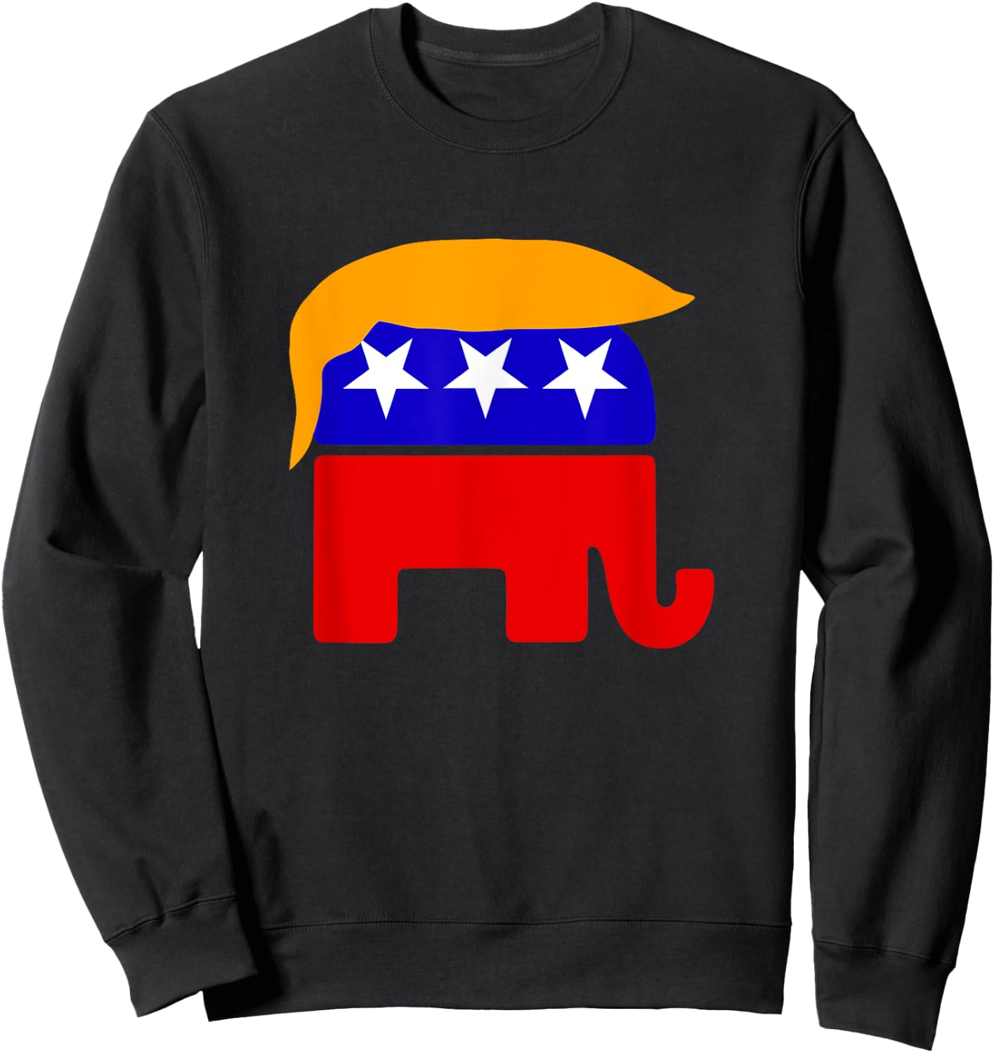 GOP President Donald Trump Republican Elephant Hair Sweatshirt - Sweatshirt | Black