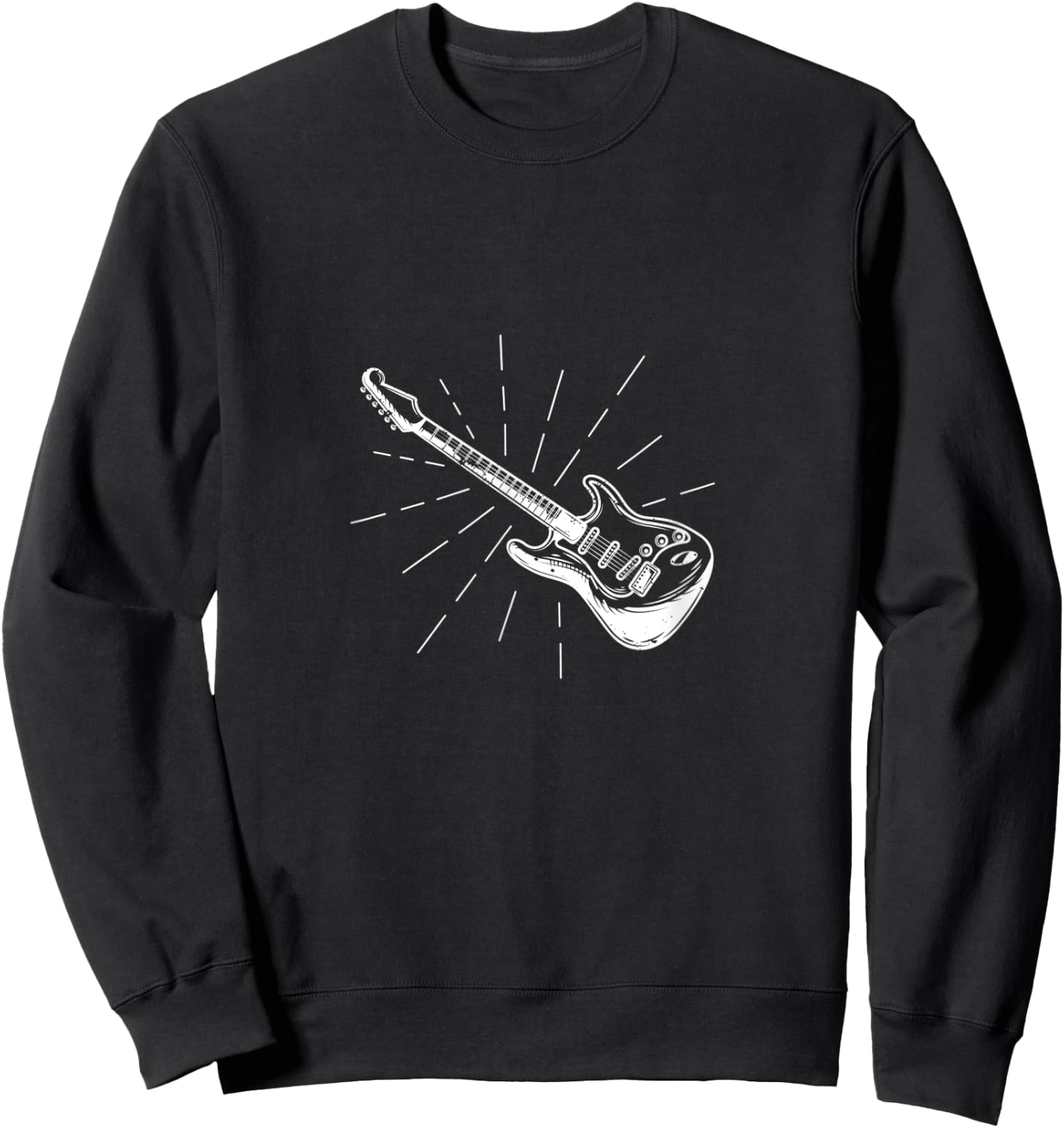 Electric guitar for guitar players hobby and legends Sweatshirt - Sweatshirt | Black