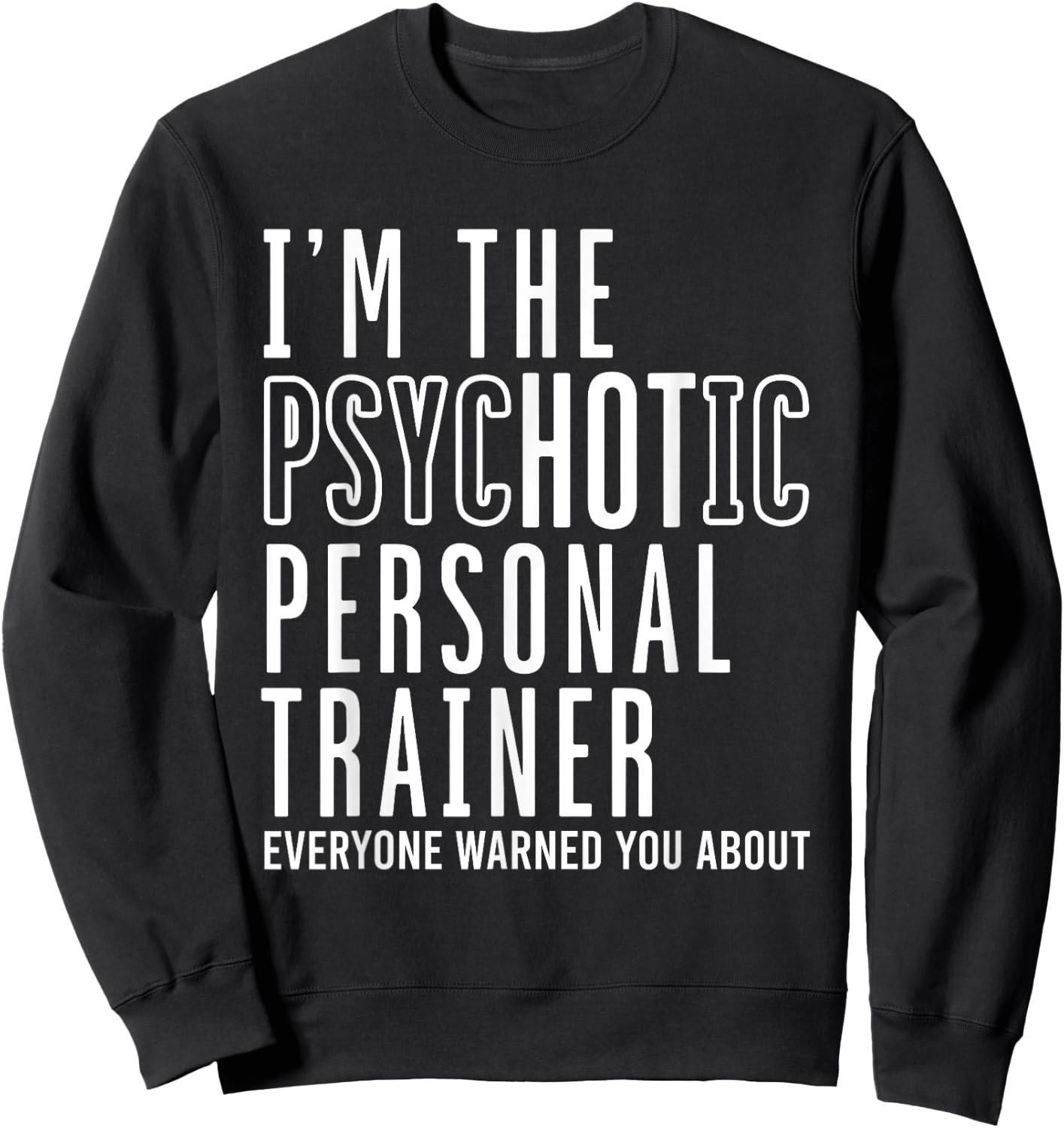 Personal Trainer Bodybuilding Workout Fitness Instructor Gym Sweatshirt - Sweatshirt | Black