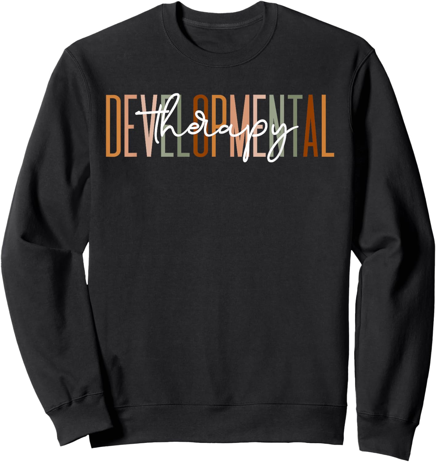 Boho Early Intervention Team Gifts Co. Boho Modern Black Sweatshirt - Sweatshirt | Black