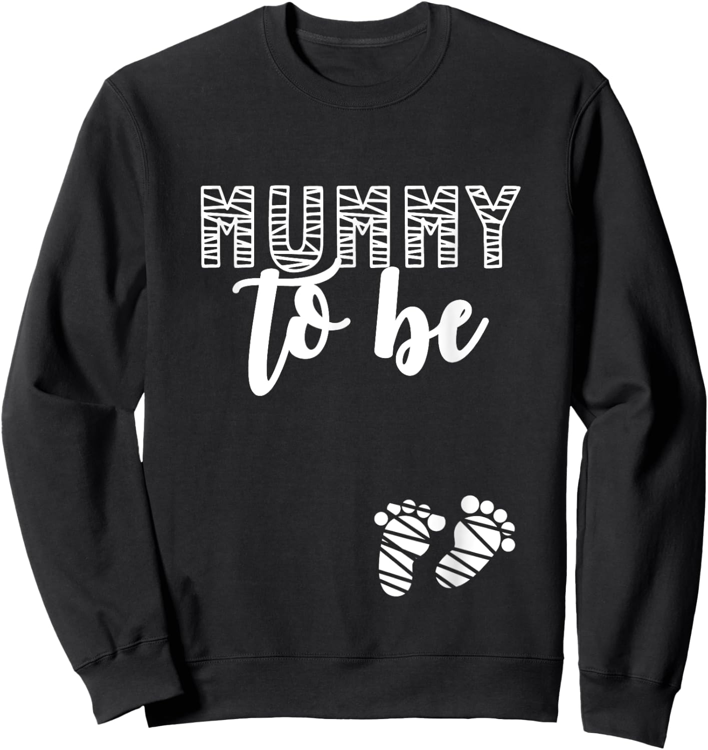 Halloween Pregnancy Announcement Mummy To Be Fall Autumn Sweatshirt - Sweatshirt | Black