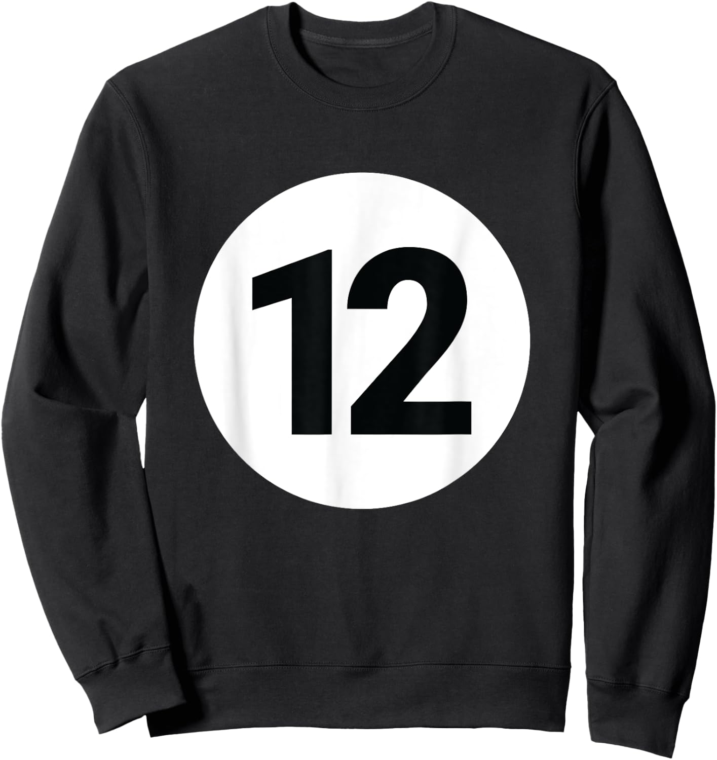 8 Pool Ball 12 Billiards Costume Halloween Group Matching Sweatshirt - Sweatshirt | Black