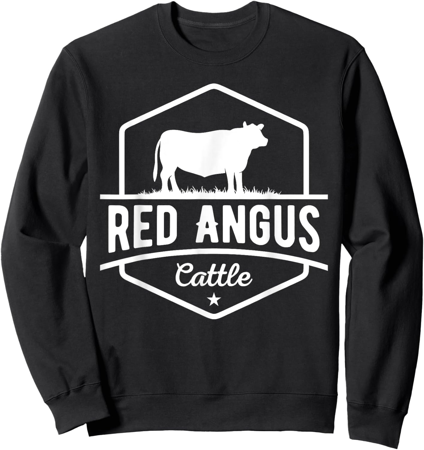 Cow Farmer - Red Angus Cattle Sweatshirt - Sweatshirt | Black