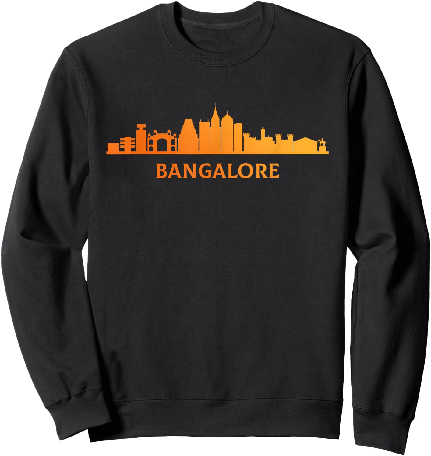 bangalore skyline, India bangalore Sweatshirt - Sweatshirt | Black