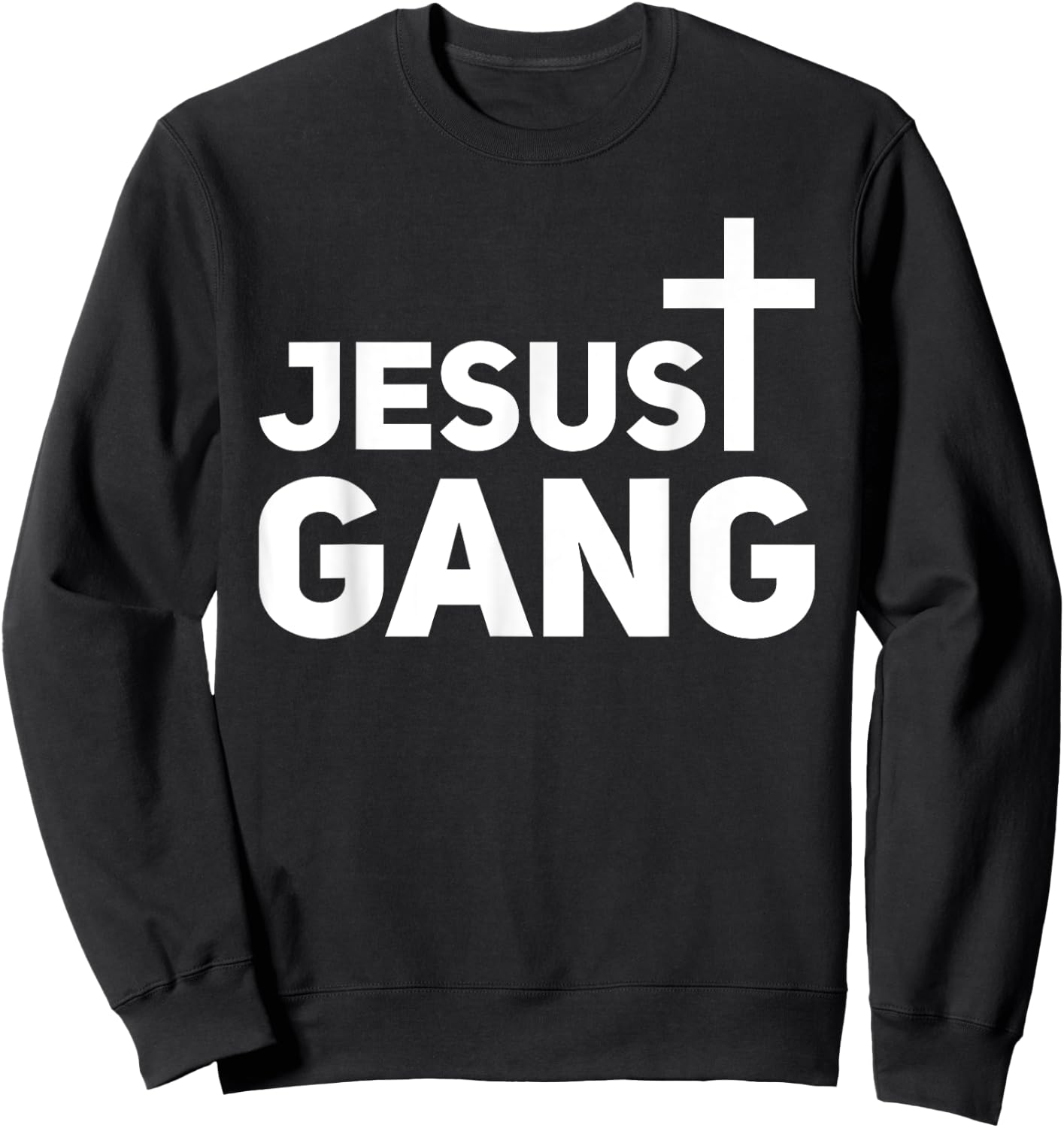 Jesus gang Religion Bible Sweatshirt - Sweatshirt | Black