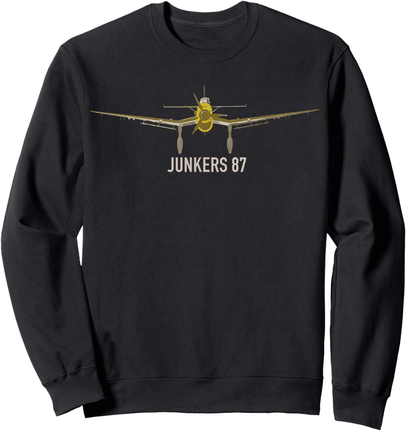 Junkers JU 87 Stuka WW2 Luftwaffe Plane Gift Sweatshirt - Sweatshirt | Black