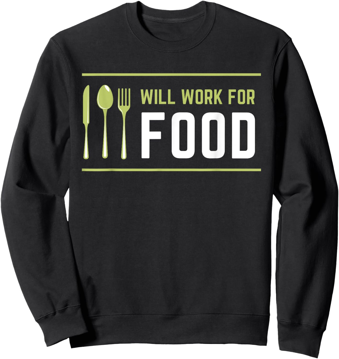 Funny Foodie Dad Gift Friend Foodie Gift Men Women Sweatshirt - Sweatshirt | Black
