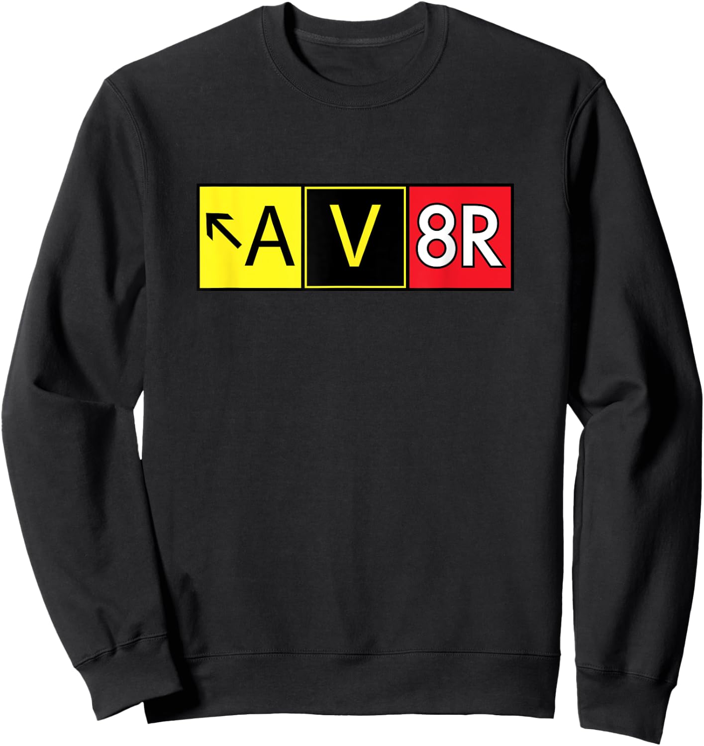 Pilot AV8R Taxiway Sign Sweatshirt - Sweatshirt | Black
