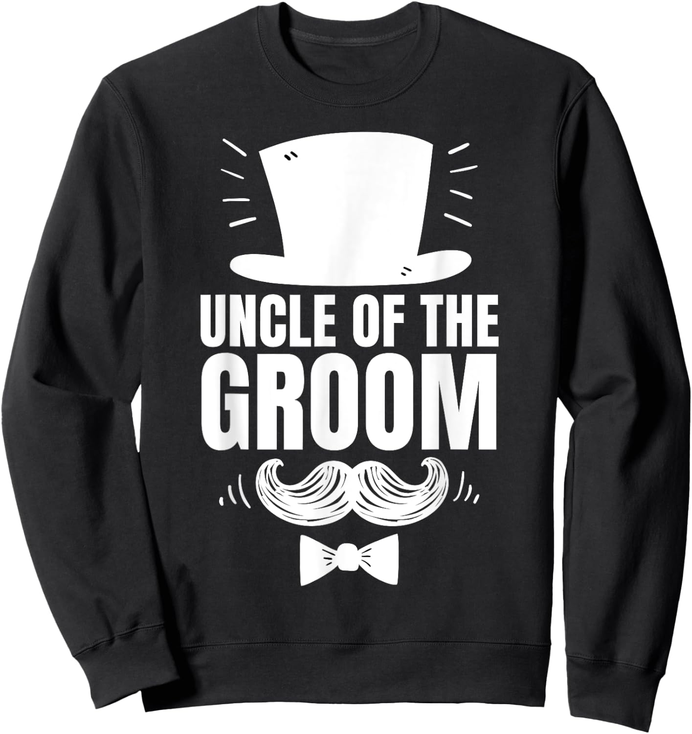 Uncle of The Groom For Wedding Groom's Uncle Sweatshirt - Sweatshirt | Black
