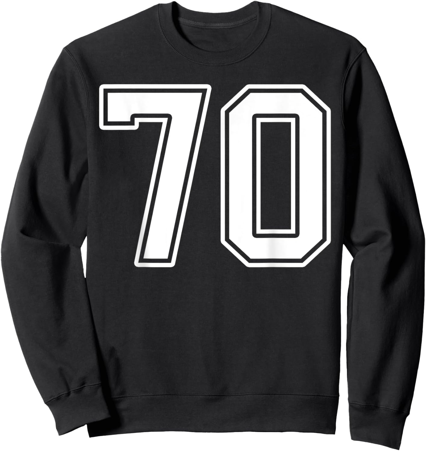 Number 70 Fan Player Jersey Style #70 Men Women Kids Sweatshirt - Sweatshirt | Black