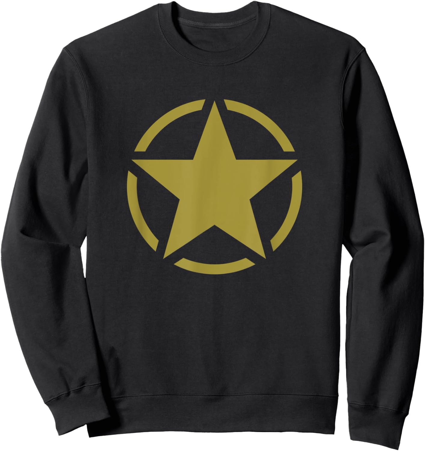 World War Two WW2 Allied Star in Circle Sweatshirt - Sweatshirt | Black