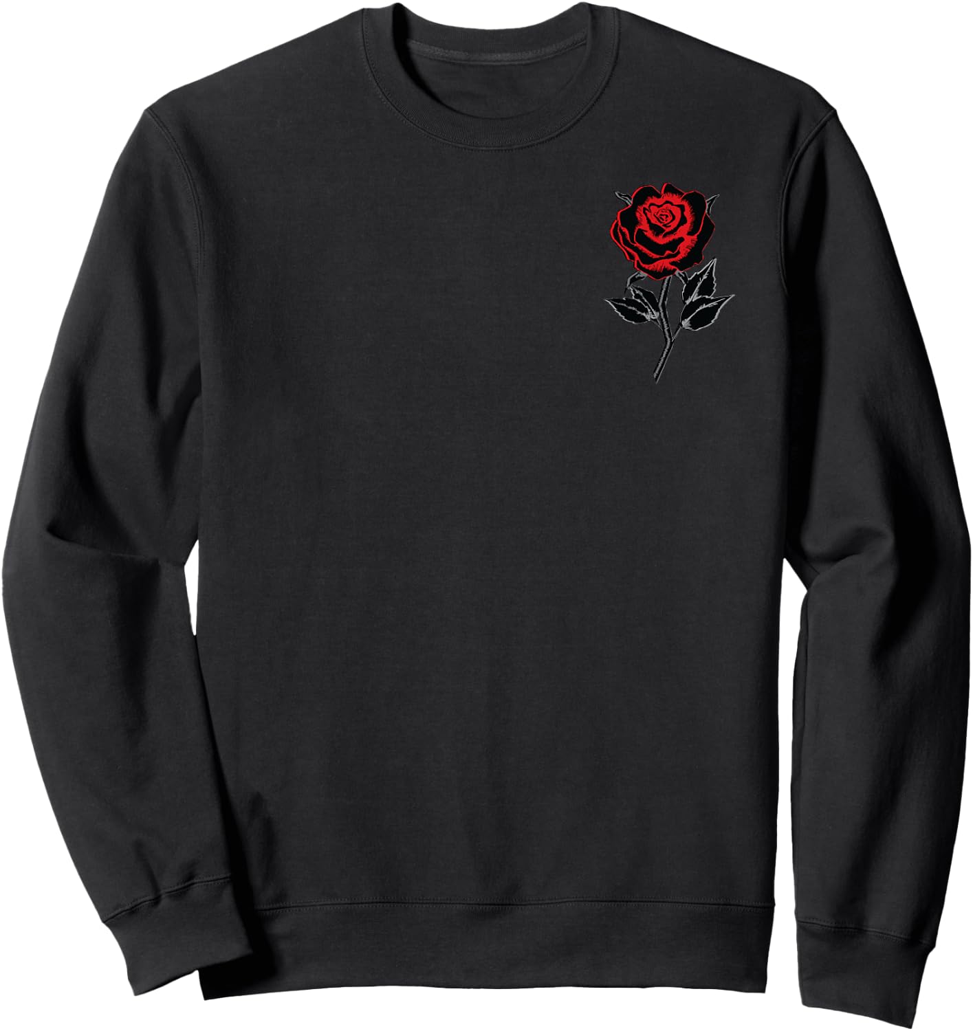 Red Roses Flower Gardening Men Women Boys Girls Cute Family Sweatshirt - Sweatshirt | Black