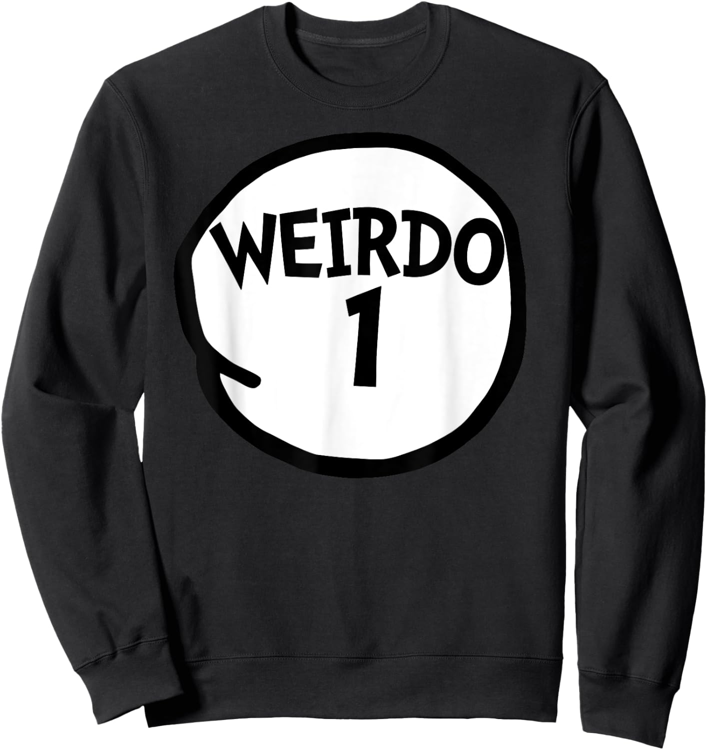 Weirdo 1 Funny Weirdo One Group Sweatshirt - Sweatshirt | Black