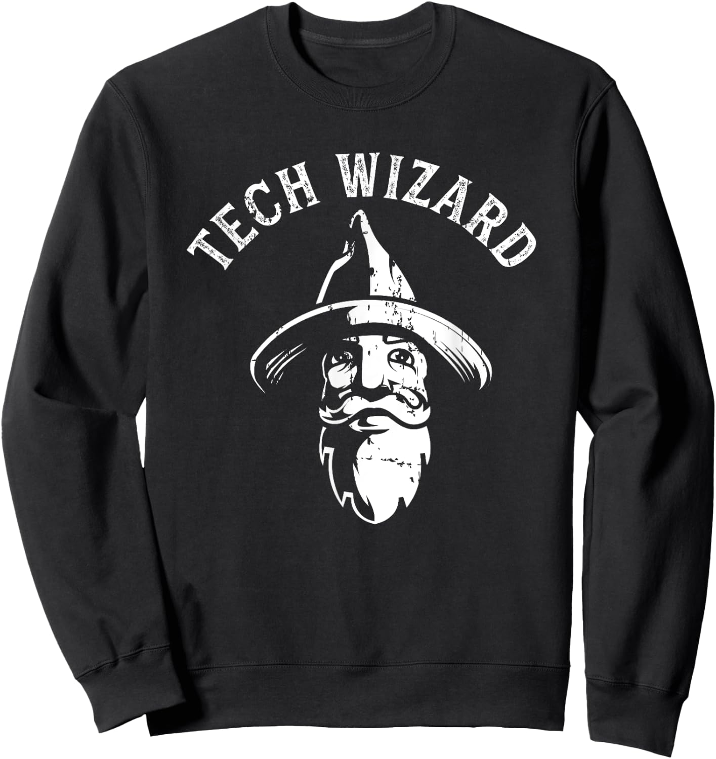 Tech Wizard Cool Technology I.T. Computer Whiz Techie Geek Sweatshirt - Sweatshirt | Black