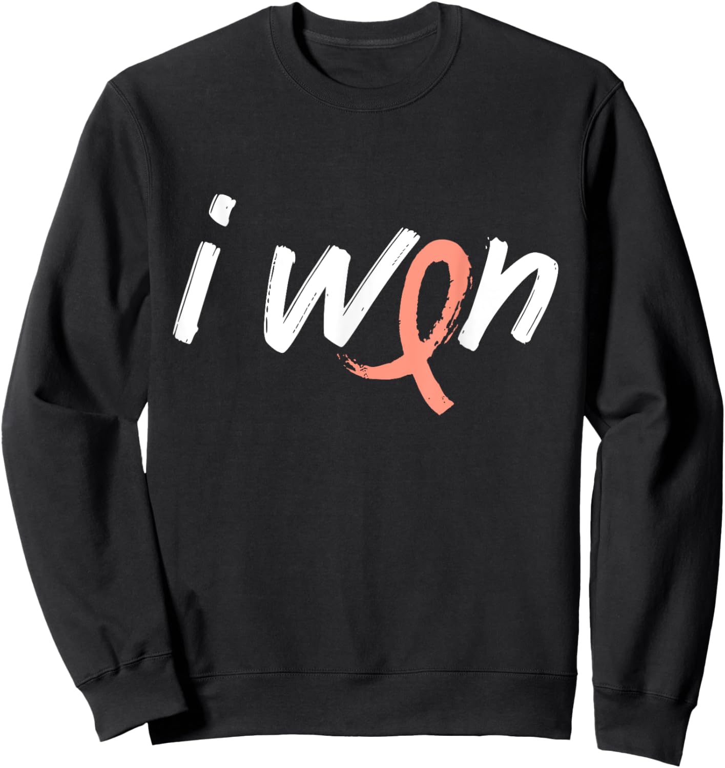 Endometrial Cancer Awareness - I Won Survivor Fighter Sweatshirt - Sweatshirt | Black