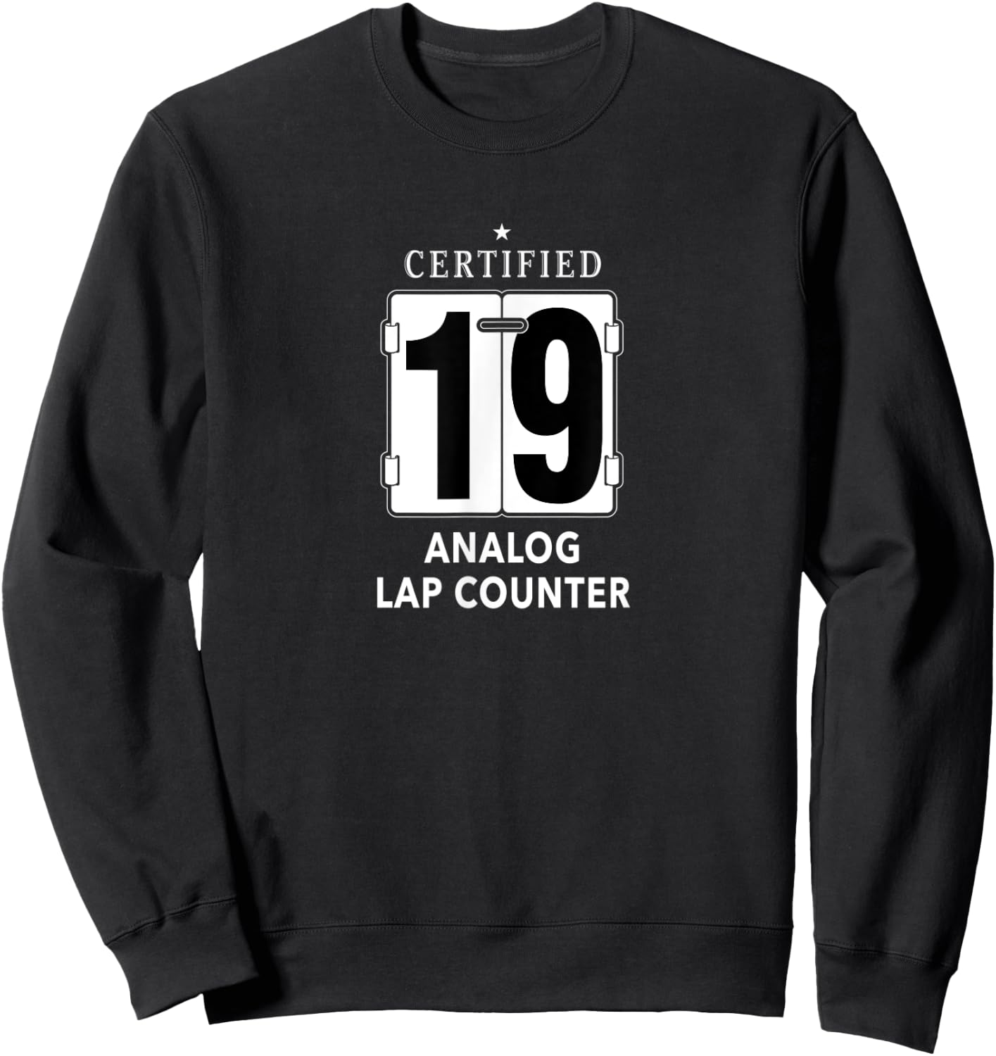 Swim Meet Event Distance Freestyle Lap Counter Sweatshirt - Sweatshirt | Black