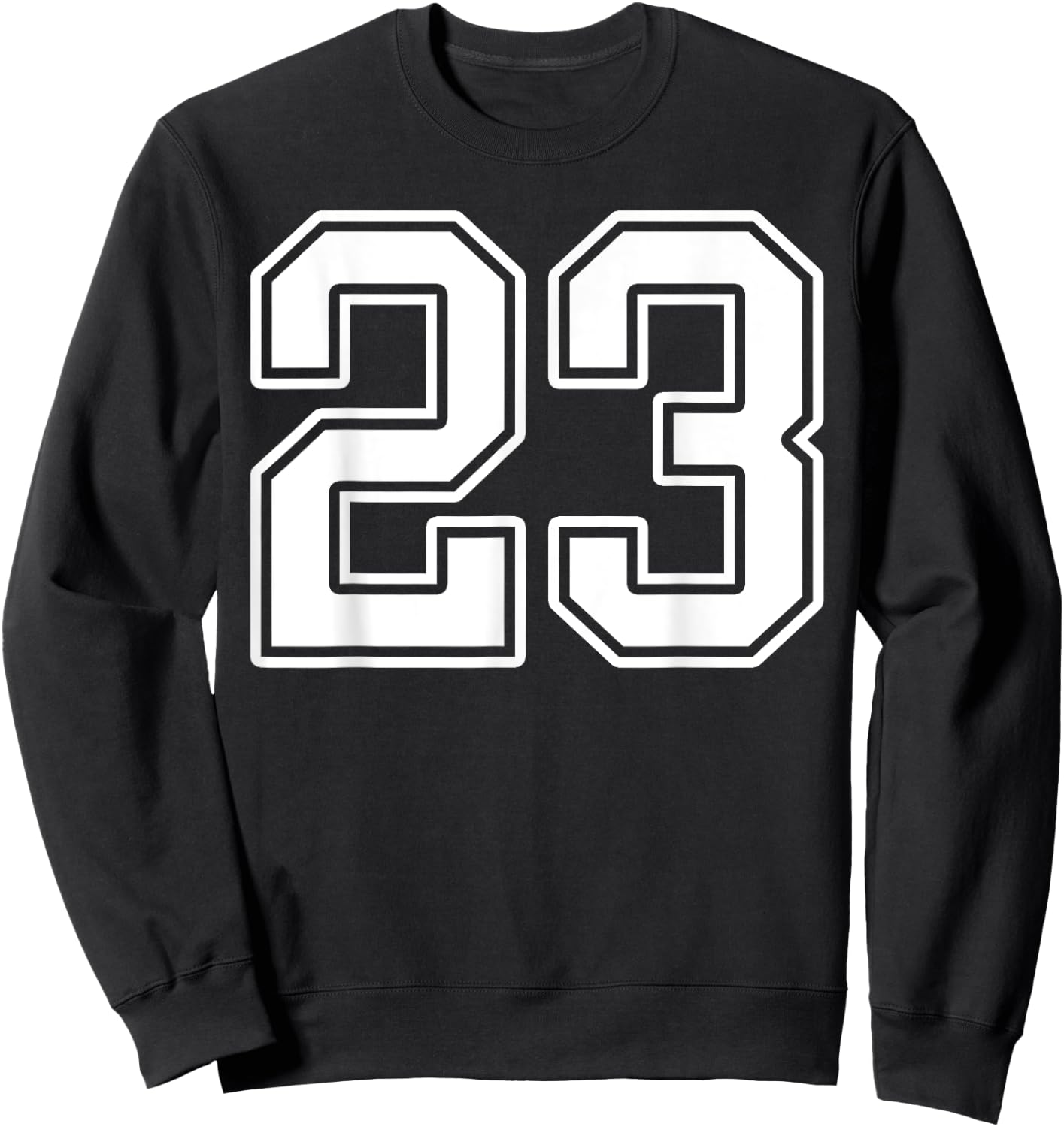 Number 23 Fan Player Jersey Style #23 Men Women Kids Sweatshirt - Sweatshirt | Black