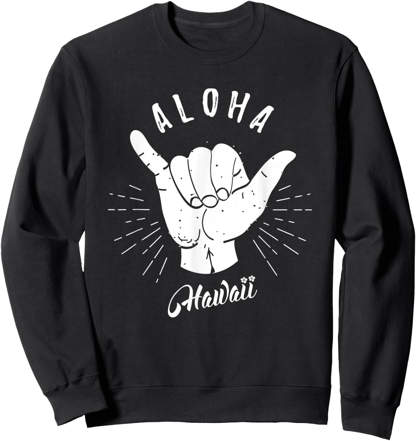 Aloha Hawaii Hawaiian Beach Summer Vacation Gifts Souvenir Men Women Kids Sweatshirt - Sweatshirt | Black