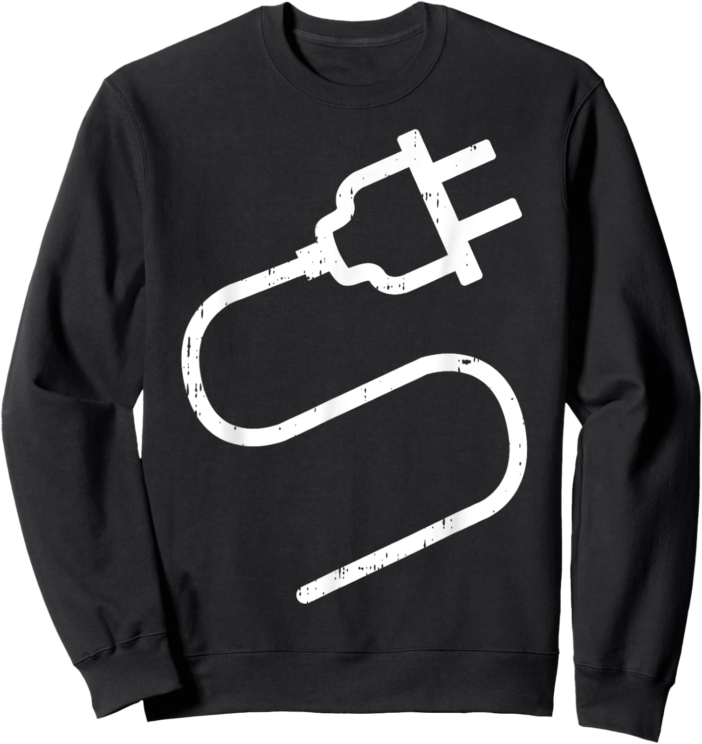 Couple Plug Socket Matching Costume Funny Halloween Gifts Sweatshirt - Sweatshirt | Black