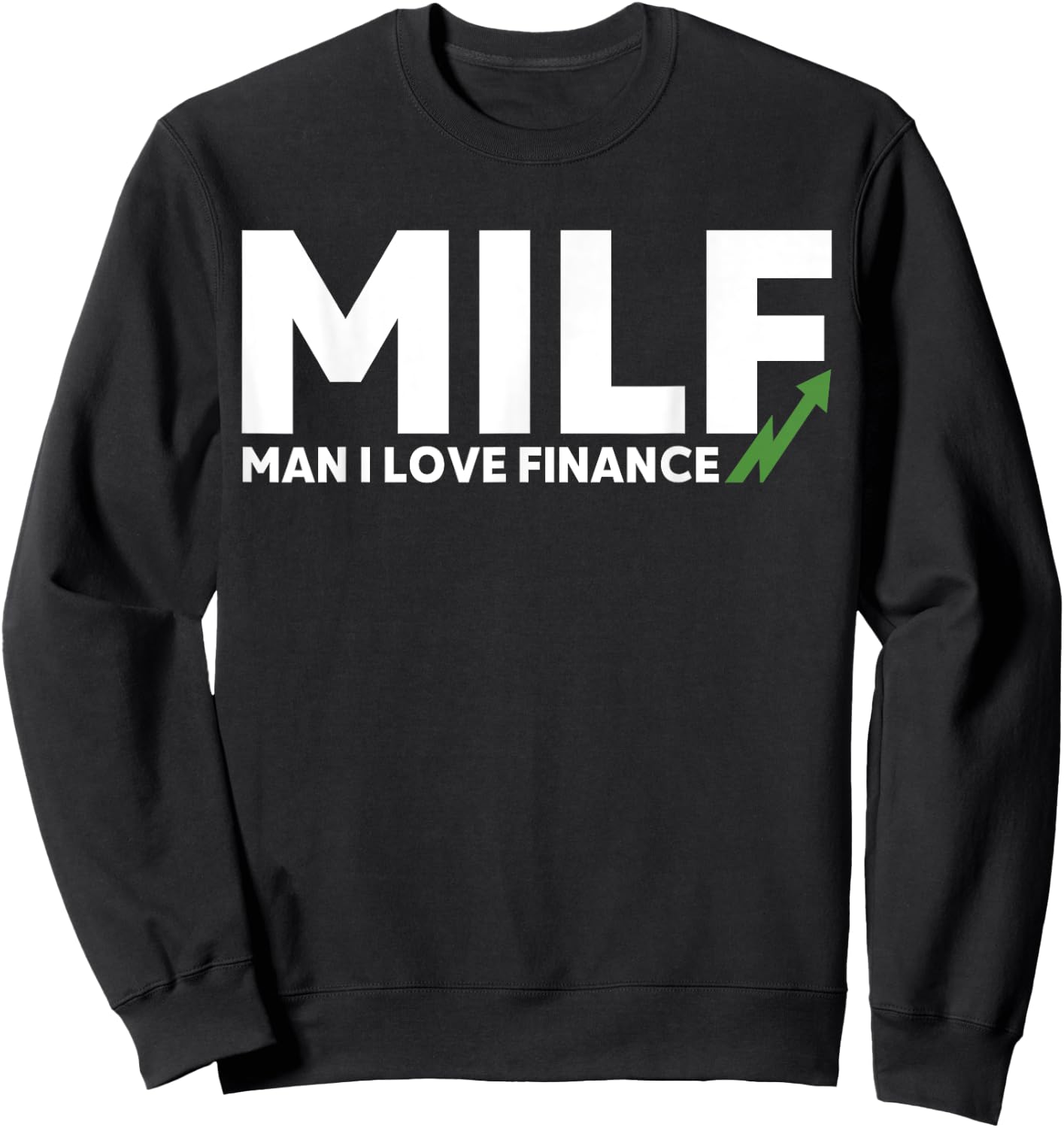 Funny Gift Cougar Man I Love Finance Sweatshirt - Sweatshirt | Black