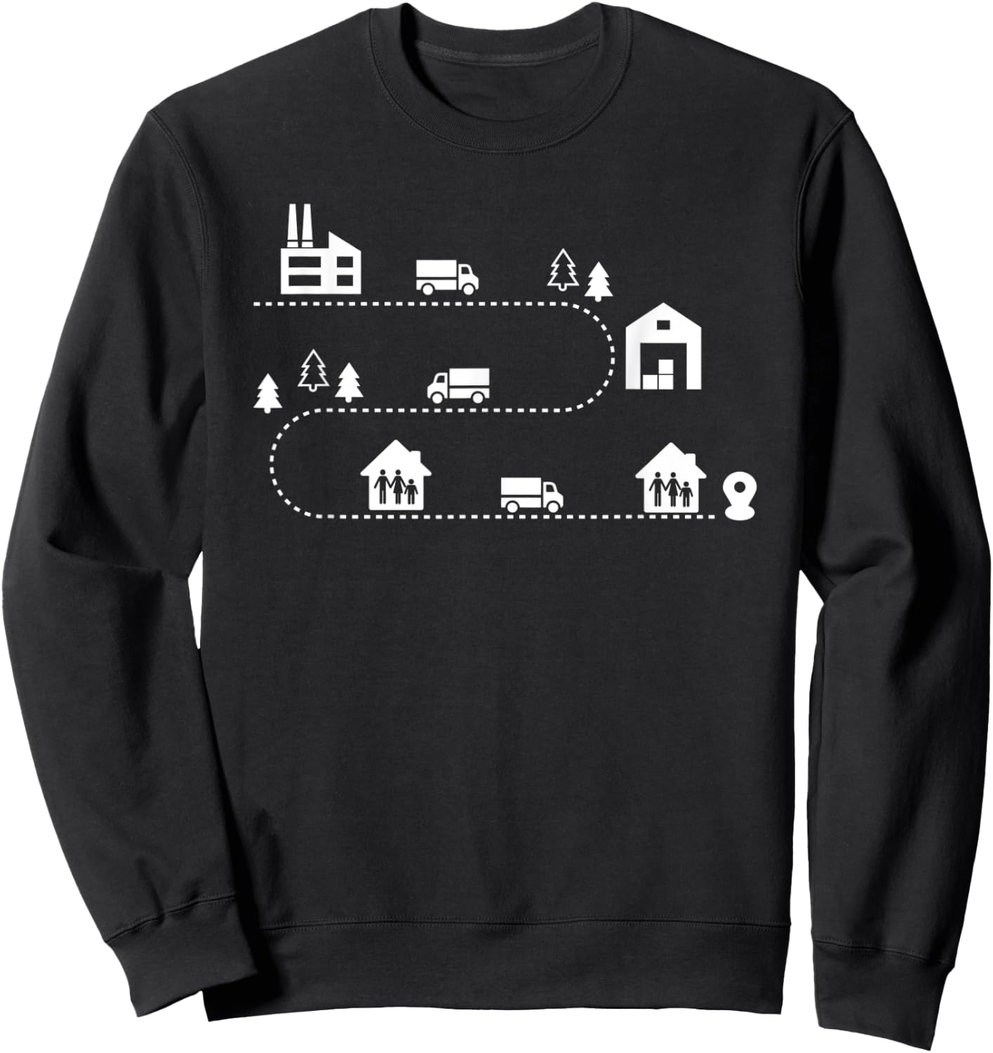 Logistics Sweatshirt - Sweatshirt | Black