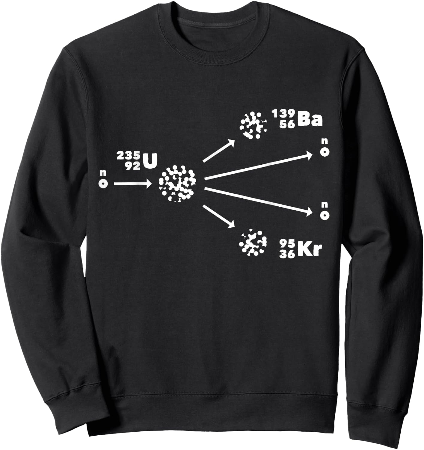 Nuclear Fission Nuclear Physics - Uranium 235 Nuclear Power Small Sweatshirt - Sweatshirt | Black