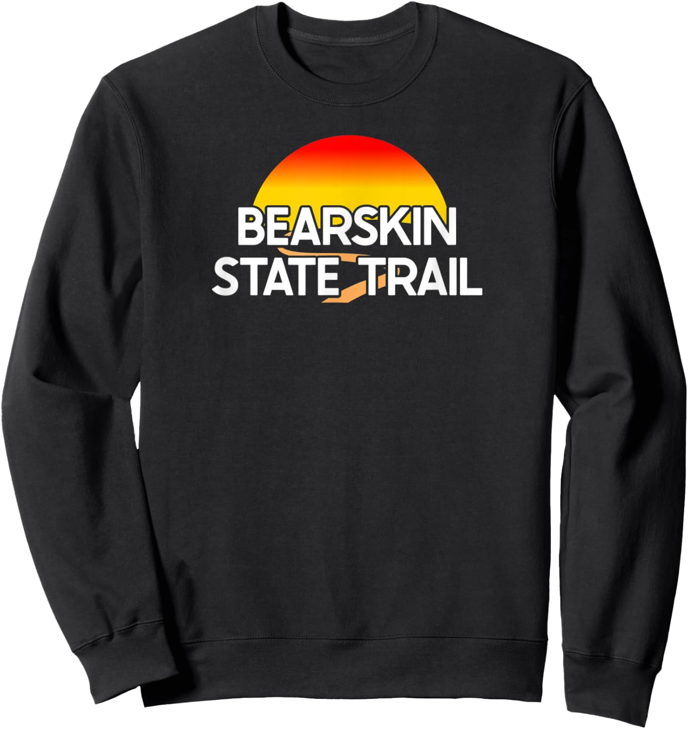 Bearskin State Trail USA Rail Trail Biking Sweatshirt - Sweatshirt | Black