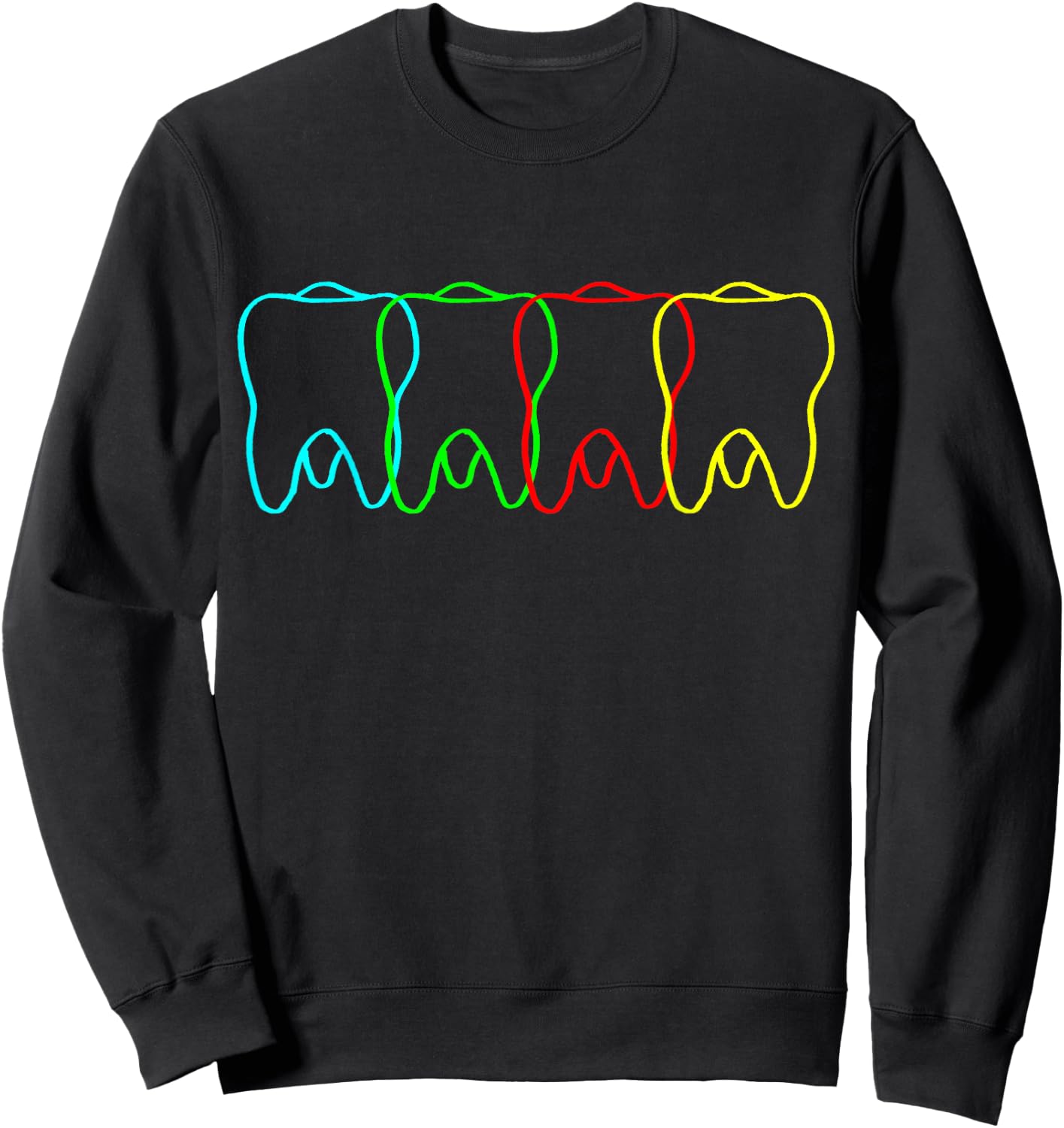 Dental Office Teeth Dental Hygienist Orthodontics Dentist Sweatshirt - Sweatshirt | Black