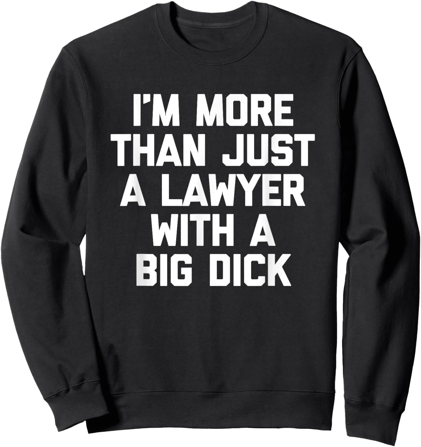 I'm More Than Just A Lawyer With A Big Dick - Funny Lawyer Sweatshirt - Sweatshirt | Black