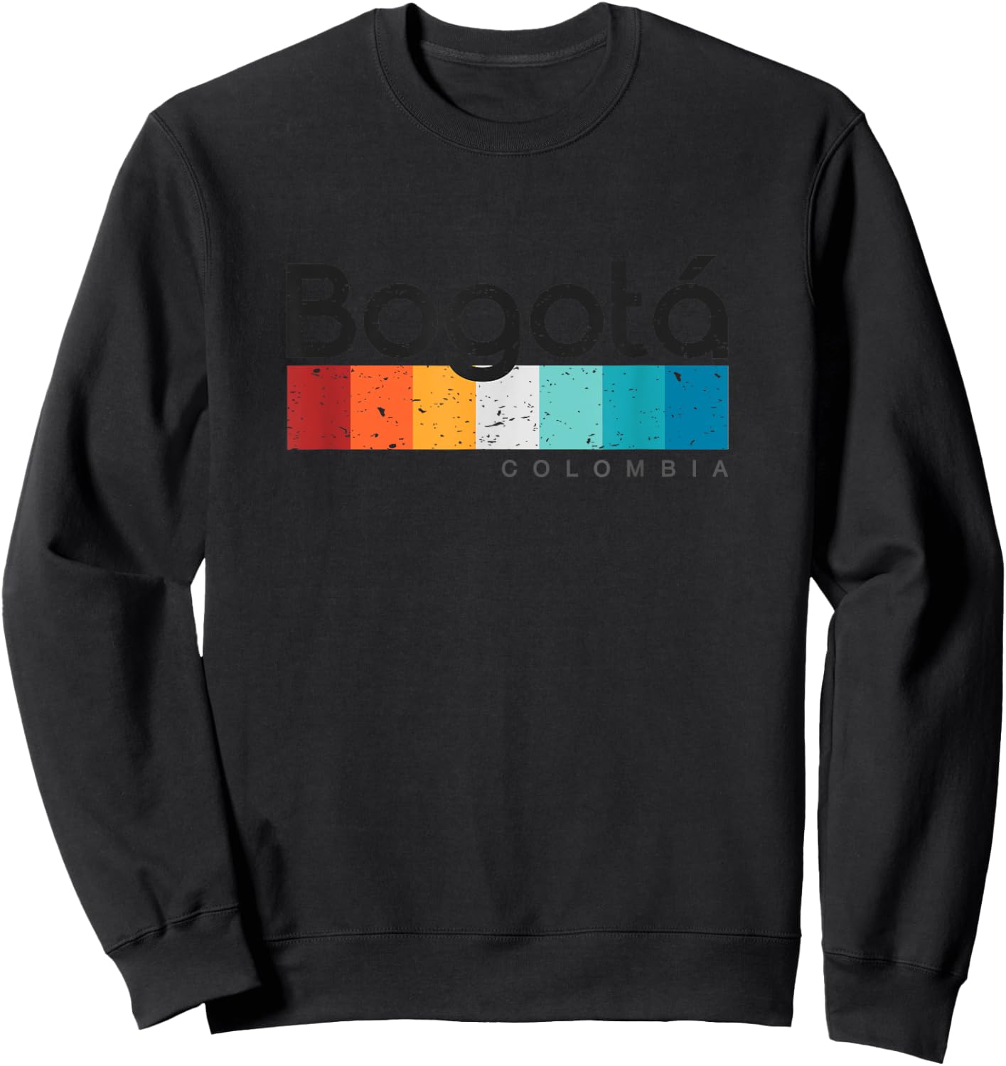 Bogota Colombia Retro style Vintage Design Sweatshirt - Sweatshirt | Black