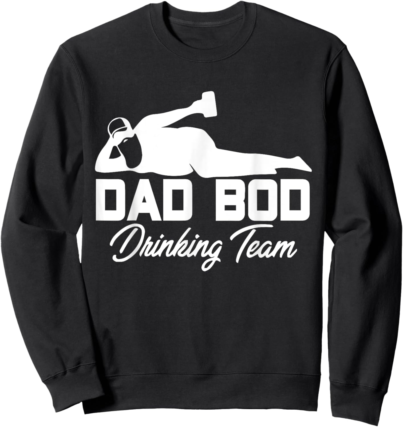 Dad Bod Drinking Team - Funny Father Beer Drinker Sweatshirt - Sweatshirt | Black