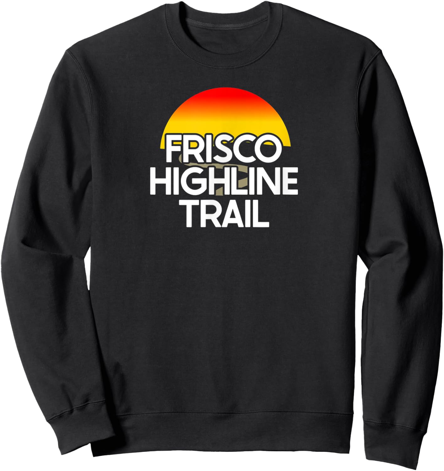Frisco Highline Trail USA Rail Trail Biking Sweatshirt - Sweatshirt | Black