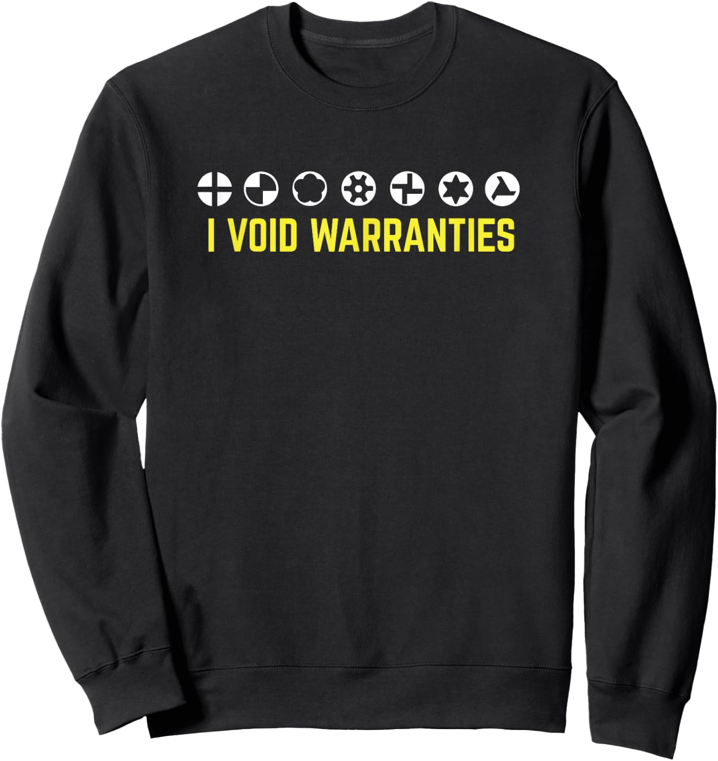 I Void Warranties Funny Sarcastic Auto Repair - Black - Small - - Cotton Blend - Short Sleeve - - Classic Fit - Lightweight - Lace Embellishment Sweatshirt - Sweatshirt | Black