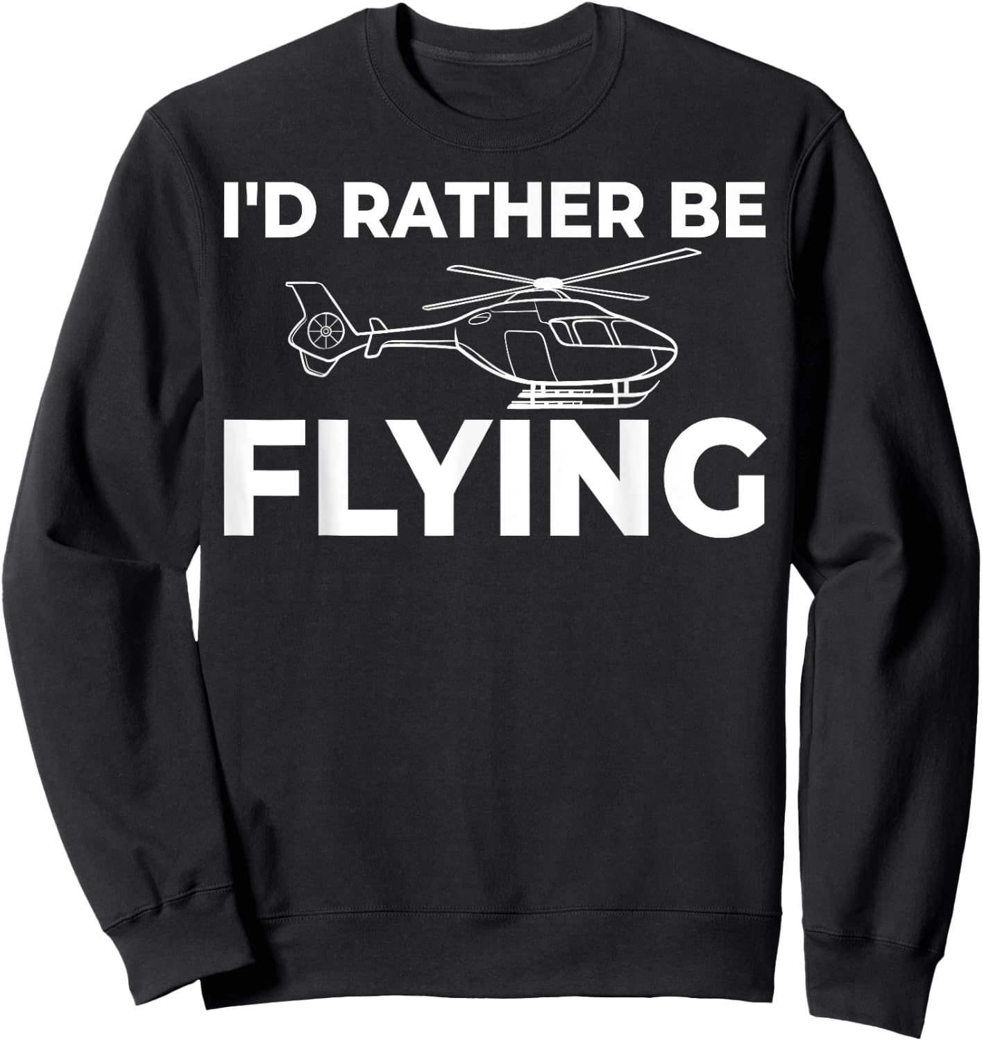 Helicopter Rc Remote Control Pilot Sweatshirt - Sweatshirt | Black