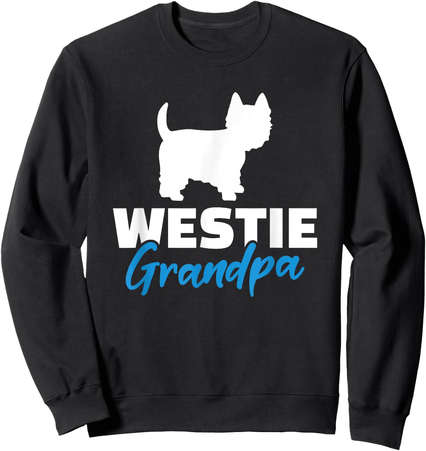Westie Grandpa Sweatshirt - Sweatshirt | Black