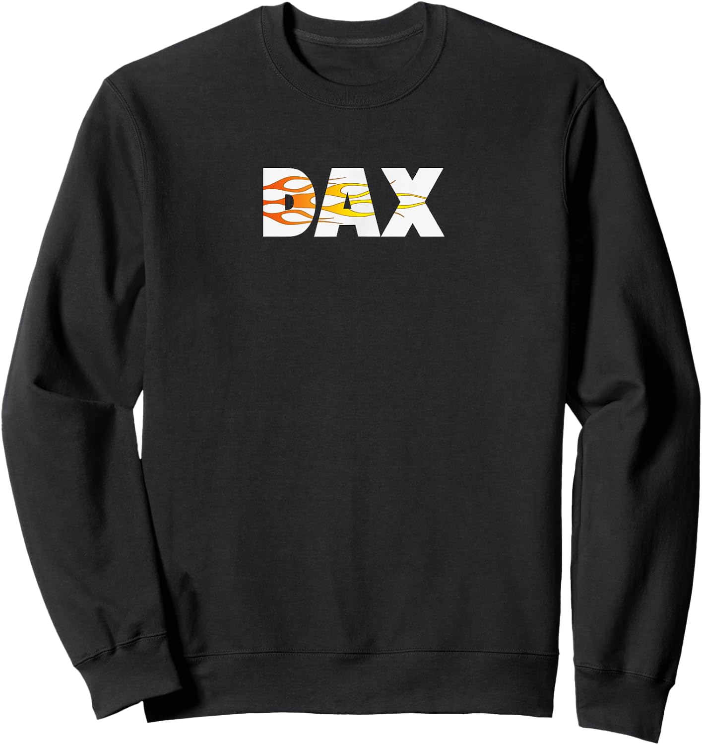 Dax Name Cool Auto Detailing Flames So Fast Sweatshirt - Sweatshirt | Black