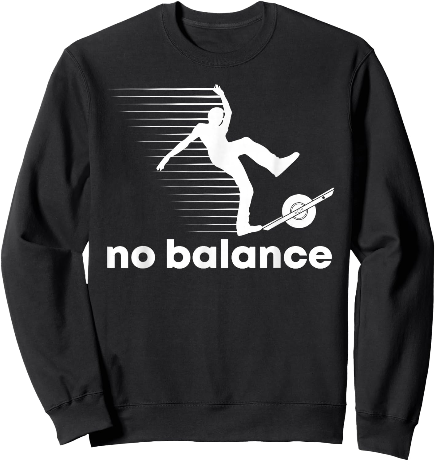 No Onewheel Balance One Wheel Sweatshirt - Sweatshirt | Black