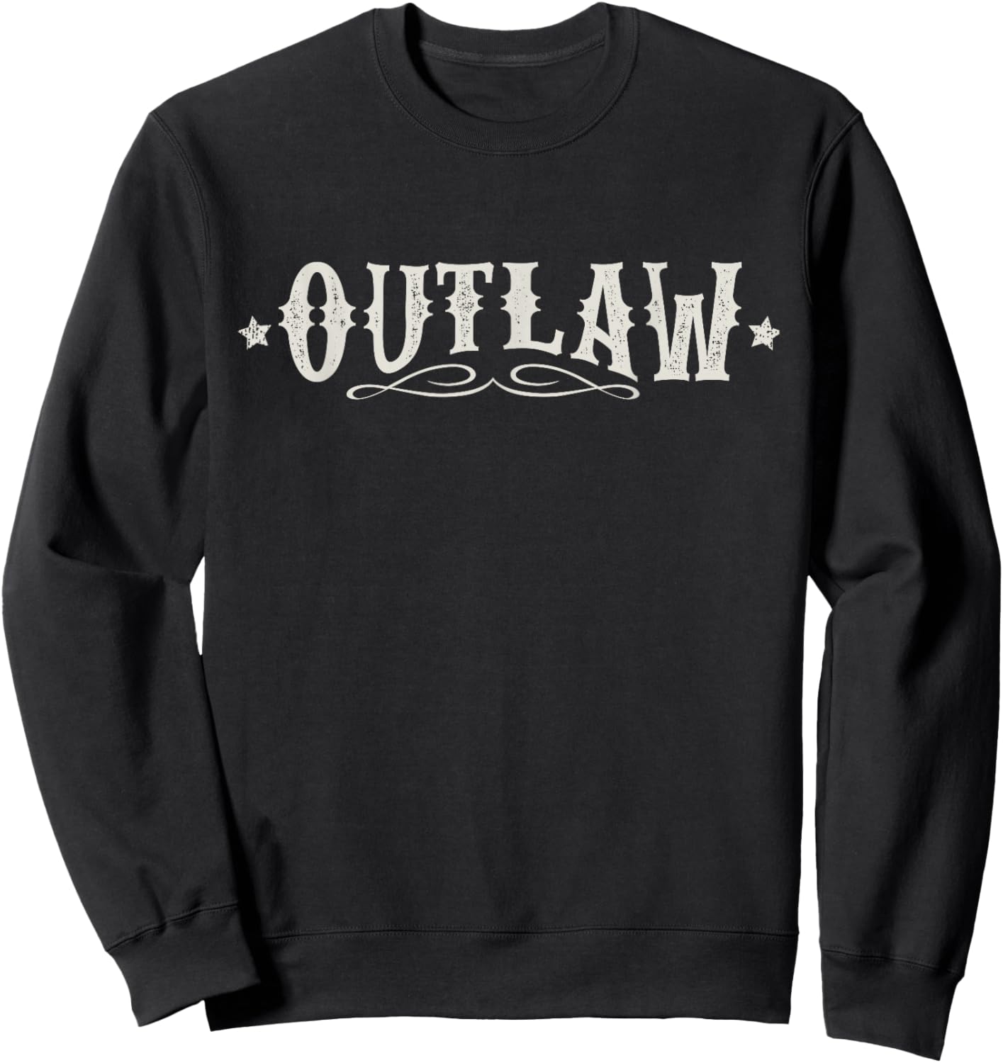 Western, Rodeo, Outlaw , Attitude Sweatshirt - Sweatshirt | Black